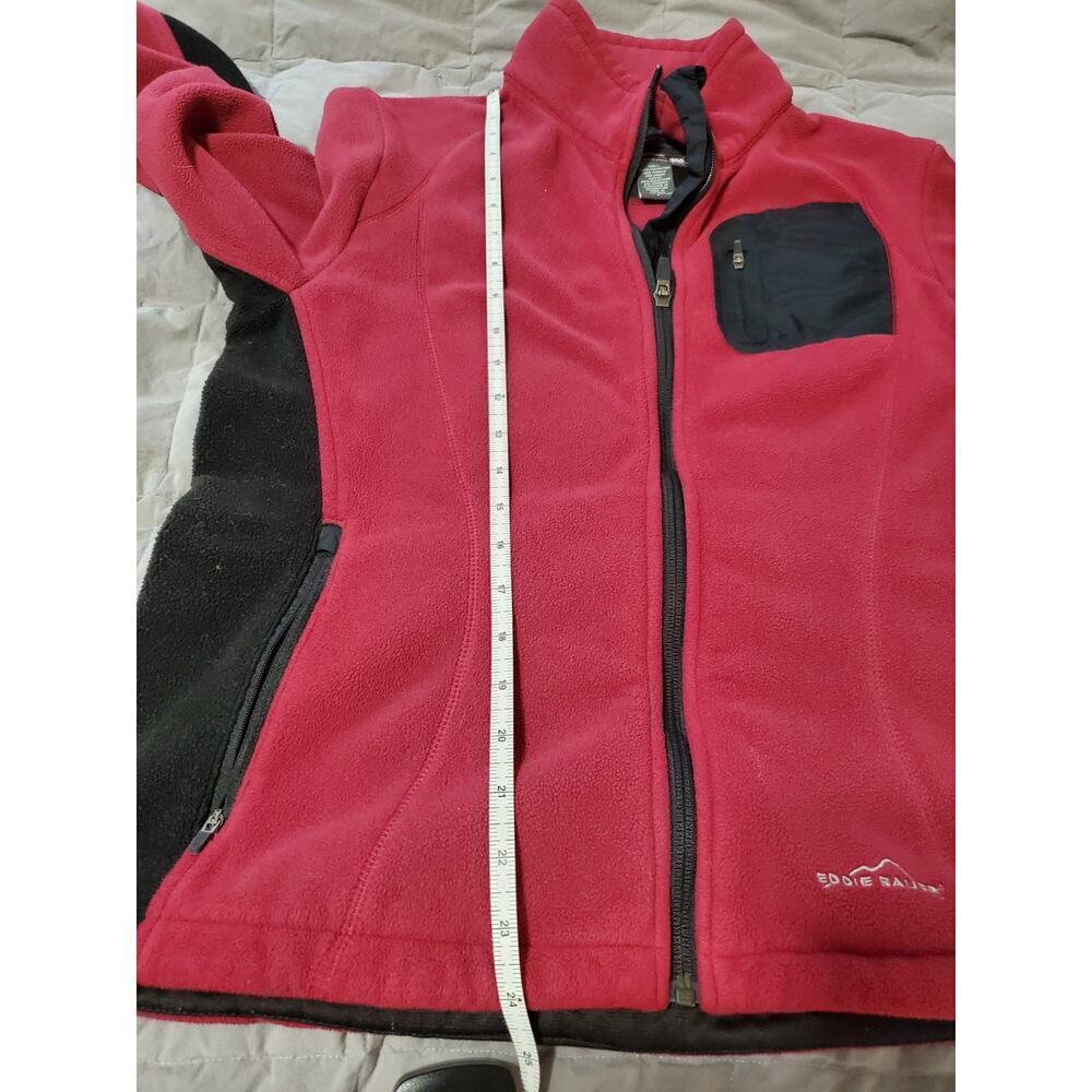 Eddie Bauer Windcutter Fleece Jacket Women’s Red Black Softshell WeatherEdge 365 - Picture 5 of 16